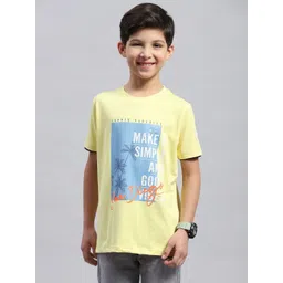 Monte Carlo Boys Typography Printed Raw Edge T-shirt-picture-10