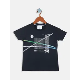 Monte Carlo Boys Typography Printed Regular Fit T-shirt-picture-36