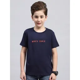 Monte Carlo Boys Typography Printed Round Neck Cotton T-shirt-picture-44