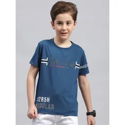 Monte Carlo Boys Typography Printed Round Neck Cotton T-shirt-picture-17