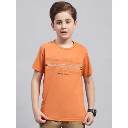 Monte Carlo Boys Typography Printed Round Neck Cotton T-shirt-picture-42