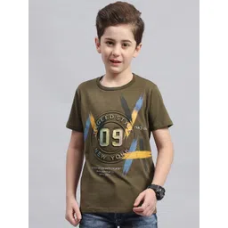 Monte Carlo Boys Typography Printed Round Neck Cotton T-shirt-picture-26
