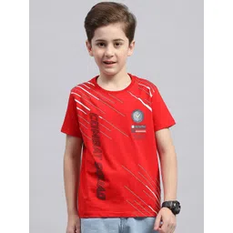 Monte Carlo Boys Typography Printed Round Neck Cotton T-shirt-picture-31