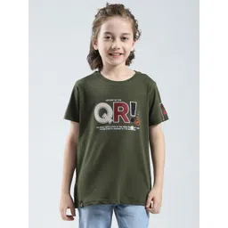 Monte Carlo Boys Typography Printed Round Neck Short Sleeves Raw Edge Cotton T-shirt-picture-38