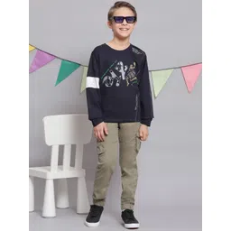 Monte Carlo Boys Typography Printed Round Neck T-shirt-picture-29