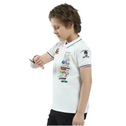 Monte Carlo Boys White Printed T-Shirt image 3