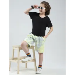 Monte Carlo Boys Yellow Printed Regular Fit Bermuda-picture-36