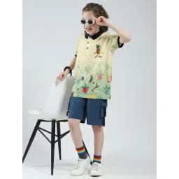 Monte Carlo Boys Yellow Printed Regular Fit T-Shirt-picture-21