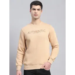 Monte Carlo Brown Cotton Regular Fit Printed Sweatshirt-picture-45