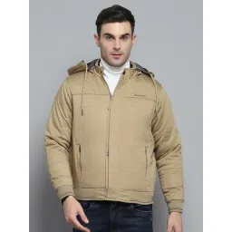 Monte Carlo Brown Regular Fit Hooded Jacket-picture-29