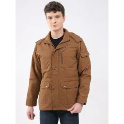 Monte Carlo Brown Regular Fit Hooded Jacket-picture-45