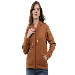 Monte Carlo Brown Regular Fit Printed Hoodie-picture-33