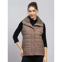 Monte Carlo Brown Regular Fit Quilted Jacket-picture-43