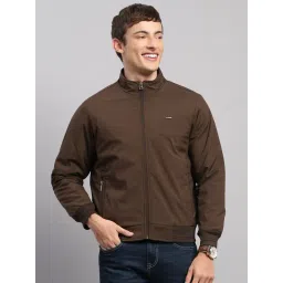 Monte Carlo Brown Regular Fit Self Design Jacket-picture-23