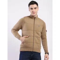 Monte Carlo Brown Regular Fit Self Design Jacket-picture-34