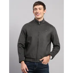 Monte Carlo Brown Regular Fit Striped Jacket-picture-43