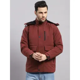 Monte Carlo Burgundy Regular Fit Jacket-picture-19