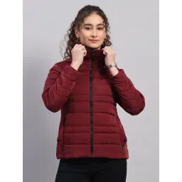 Monte Carlo Burgundy Regular Fit Jacket-picture-17