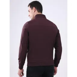 Monte Carlo Burgundy Regular Fit Solid Jacket image 2