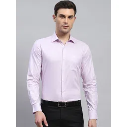 Monte Carlo Classic Textured Self Design Pure Cotton Formal Shirt-picture-37