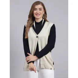 Monte Carlo Cream & Navy Regular Fit Cardigan-picture-25
