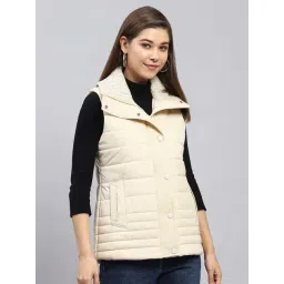 Monte Carlo Cream Regular Fit Quilted Jacket image 4