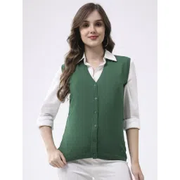 Monte Carlo Dark Green Solid Cardigan-picture-14