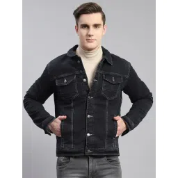 Monte Carlo Dark Grey Regular Fit Denim Jacket-picture-42
