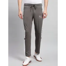 Monte Carlo Dark Grey Regular Fit Printed Trackpants-picture-18