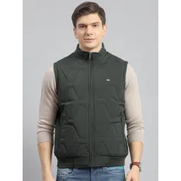 Monte Carlo Dark Olive Regular Fit Quilted Reversible Jacket-picture-38