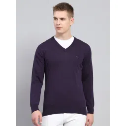 Monte Carlo Dark Purple Regular Fit Pullover-picture-29
