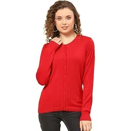 monte carlo Ercu Solid Round Neck Cardigan |Winter Sweater for Women | Warm Winter wear for Women's-picture-37