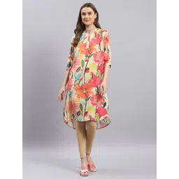 Monte Carlo Floral Print A-Line Dress-picture-15
