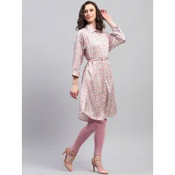 Monte Carlo Floral Print Georgette Shirt Dress image 3