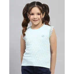 Monte Carlo Girls Round Neck Self Design Top-picture-52