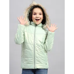 Monte Carlo Girls Solid Hooded Parka Jacket-picture-37