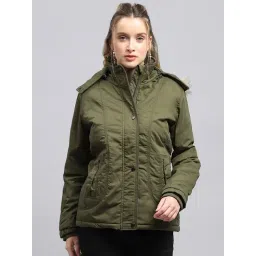 Monte Carlo Green Cotton Blend Solid Full Sleeve Jacket-picture-31