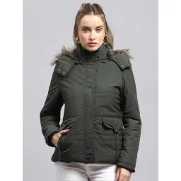 Monte Carlo Green Polyester Blend Solid Full Sleeve Jacket-picture-39