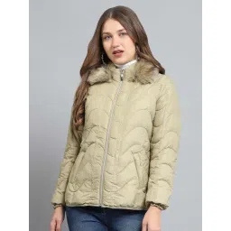 Monte Carlo Green Quilted Regular Fit Jacket-picture-28