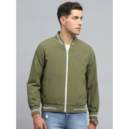 Monte Carlo Green Regular Fit Bomber Jacket-picture-46