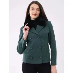 Monte Carlo Green Regular Fit Coat-picture-22