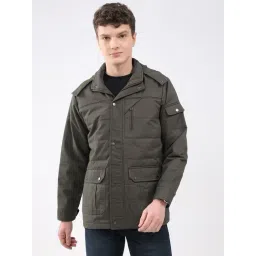 Monte Carlo Green Regular Fit Hooded Jacket-picture-16