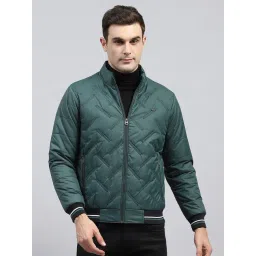 Monte Carlo Green Regular Fit Quilted Hooded Jacket-picture-29