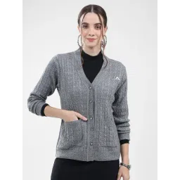 Monte Carlo Grey Blend Wool Woven Design Cardigan-picture-44