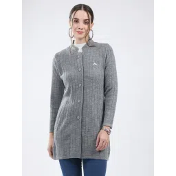Monte Carlo Grey Blend Wool Woven Design Coat-picture-16