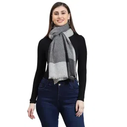 Monte Carlo Grey Color-Block Stole-picture-15