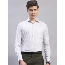 Monte Carlo Grey Cotton Regular Fit Shirt-picture-41