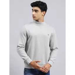 Monte Carlo Grey Cotton Regular Fit Sweatshirt-picture-23