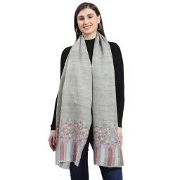 Monte Carlo Grey Floral Print Shawl-picture-40