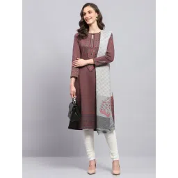 Monte Carlo Grey Floral Print Shawl-picture-28